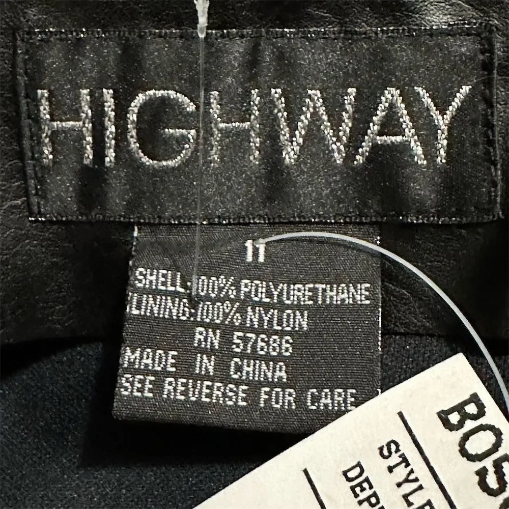 NWT‎ Women's Black Faux Leather Mini Skirt Size 11 Party Wear Grunge Biker Emo